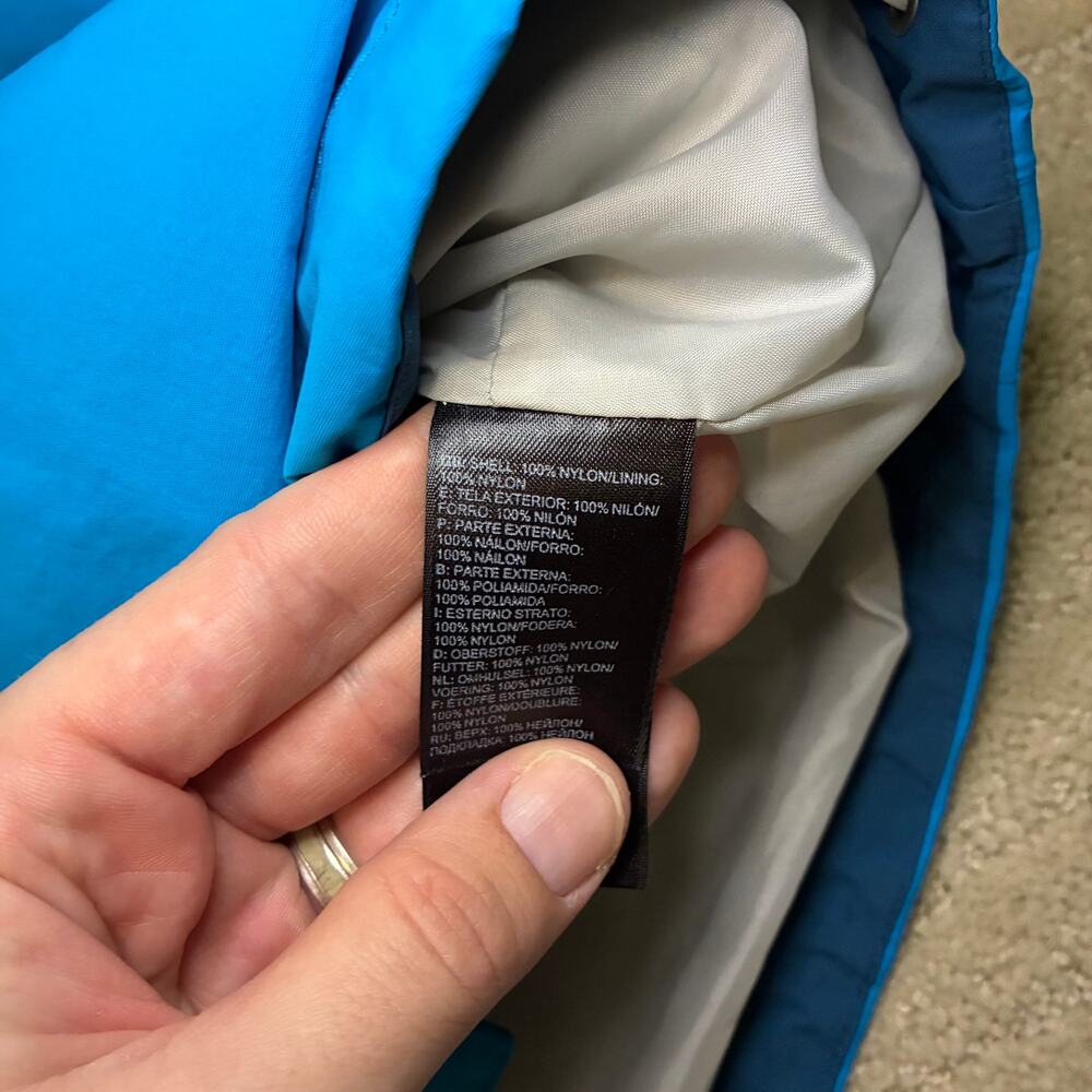 The North Face Women’s M HyVent Blue Waterproof Hooded Rain Jacket Coat Gorpcore - Picture 6 of 8